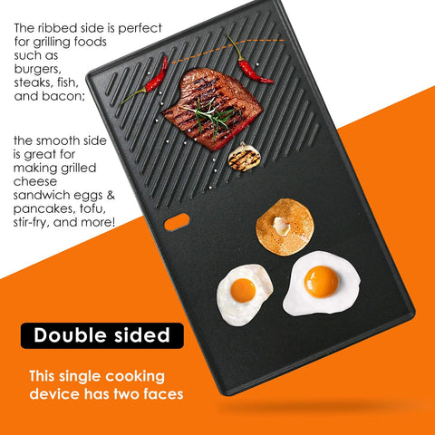 Uniflasy non-stick surface enables easy food release and quick cleanup.
