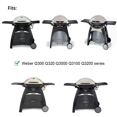 Uniflasy 7646 cast iron grates for Weber Q320 provide consistent grilling heat.