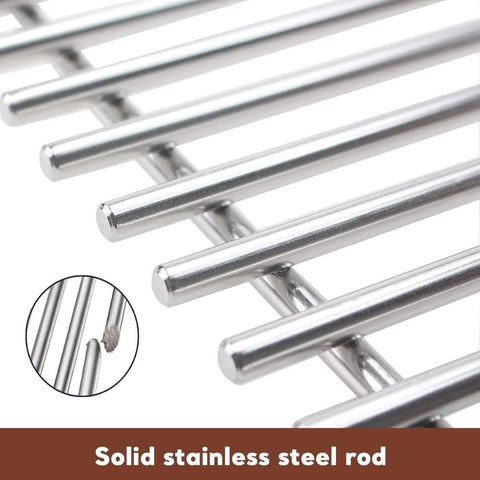 Uniflasy 7mm thick rods maximize heat retention for even cooking and caramelization.