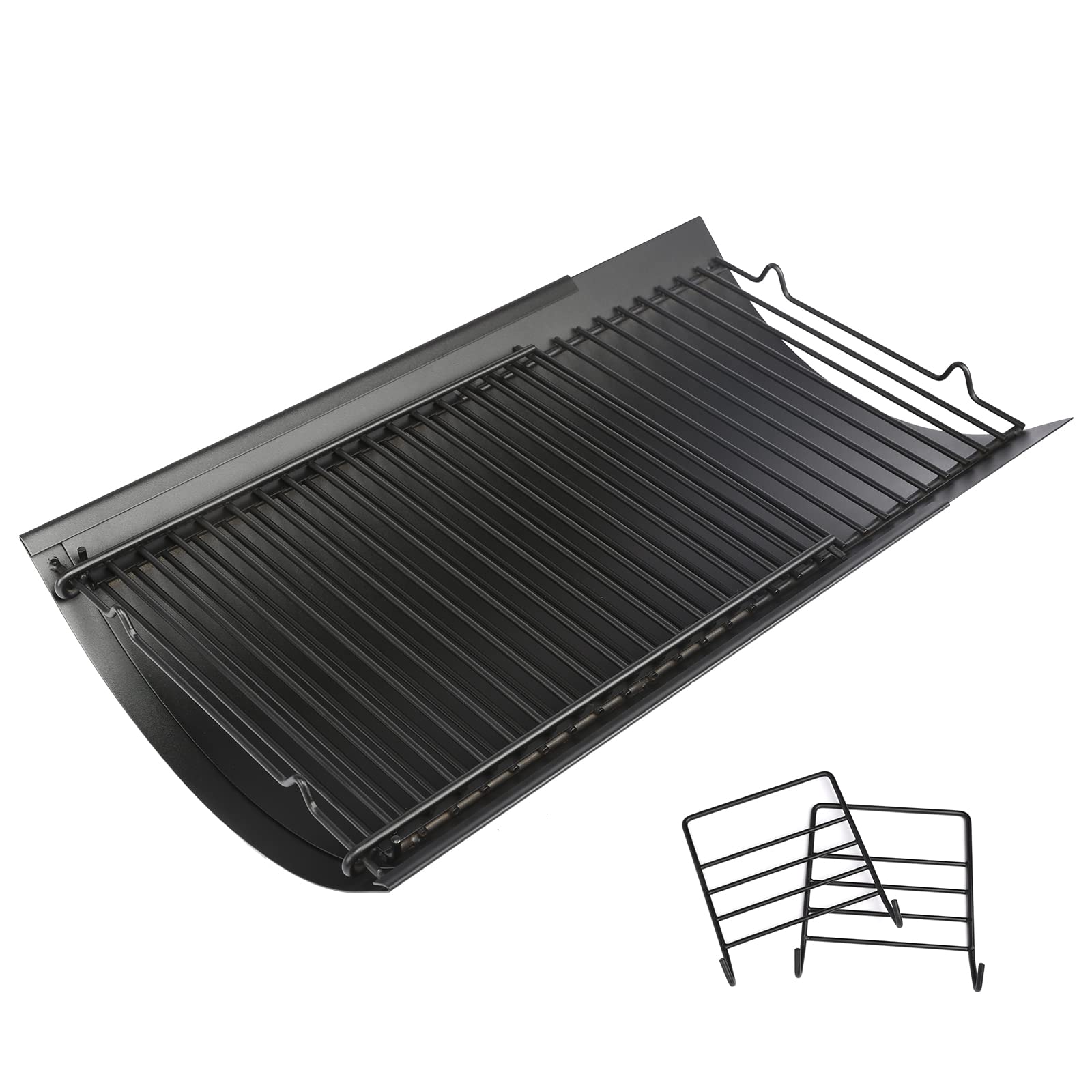 Uniflasy adjustable ash pan length range enables flexible grill compatibility