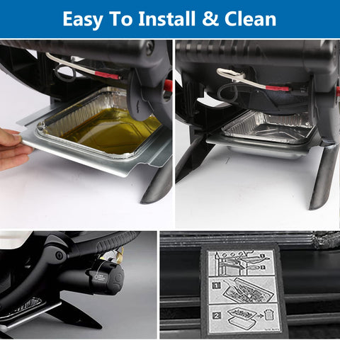 Uniflasy aluminum liner 15-pack provides disposable grease protection during cooking.