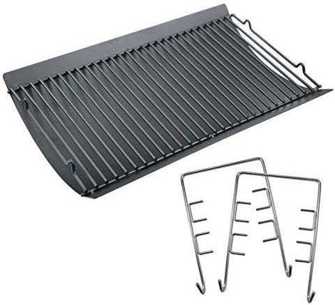 Uniflasy ash pan 20in for Char-Griller, durable porcelain-coated steel for easy cleanup