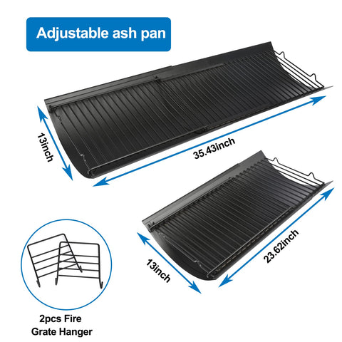 Uniflasy ash pan large capacity design for longer grilling sessions