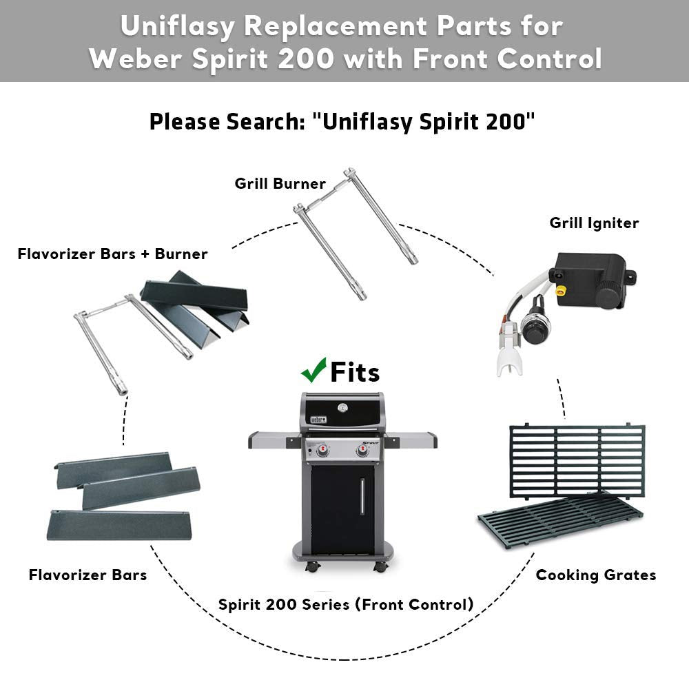 Uniflasy burners assembly with included hardware