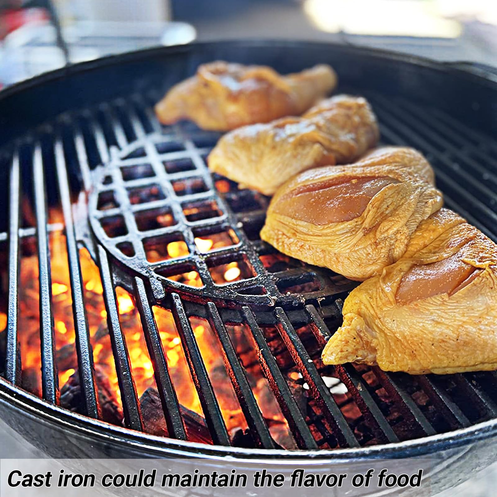 Uniflasy durable cast iron resists chipping and rust for long-lasting use.