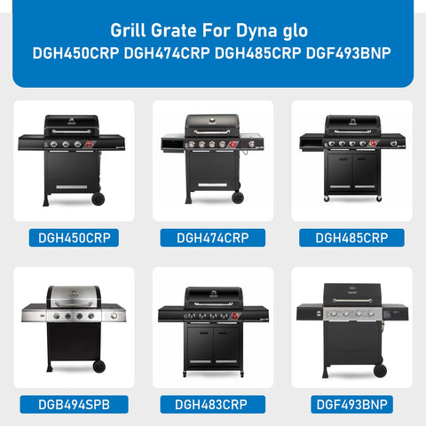 Uniflasy cast iron grate for Dynaglo 5 burner models delivering balanced heat.