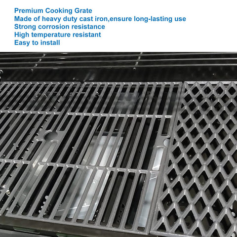Uniflasy cast iron grate compatible with Dynaglo DGF493BNP.