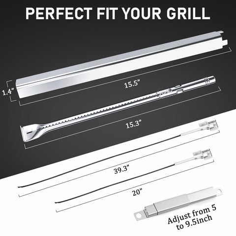 Uniflasy crossover tube for Charbroil improves consistent heat across the grate.