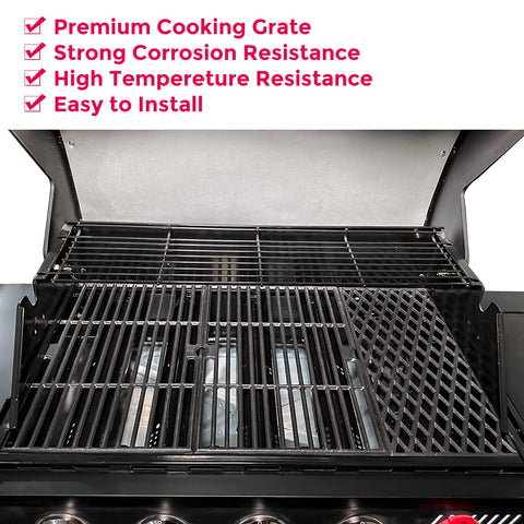 Uniflasy cast iron cooking grate for Dyna-Glo retains heat