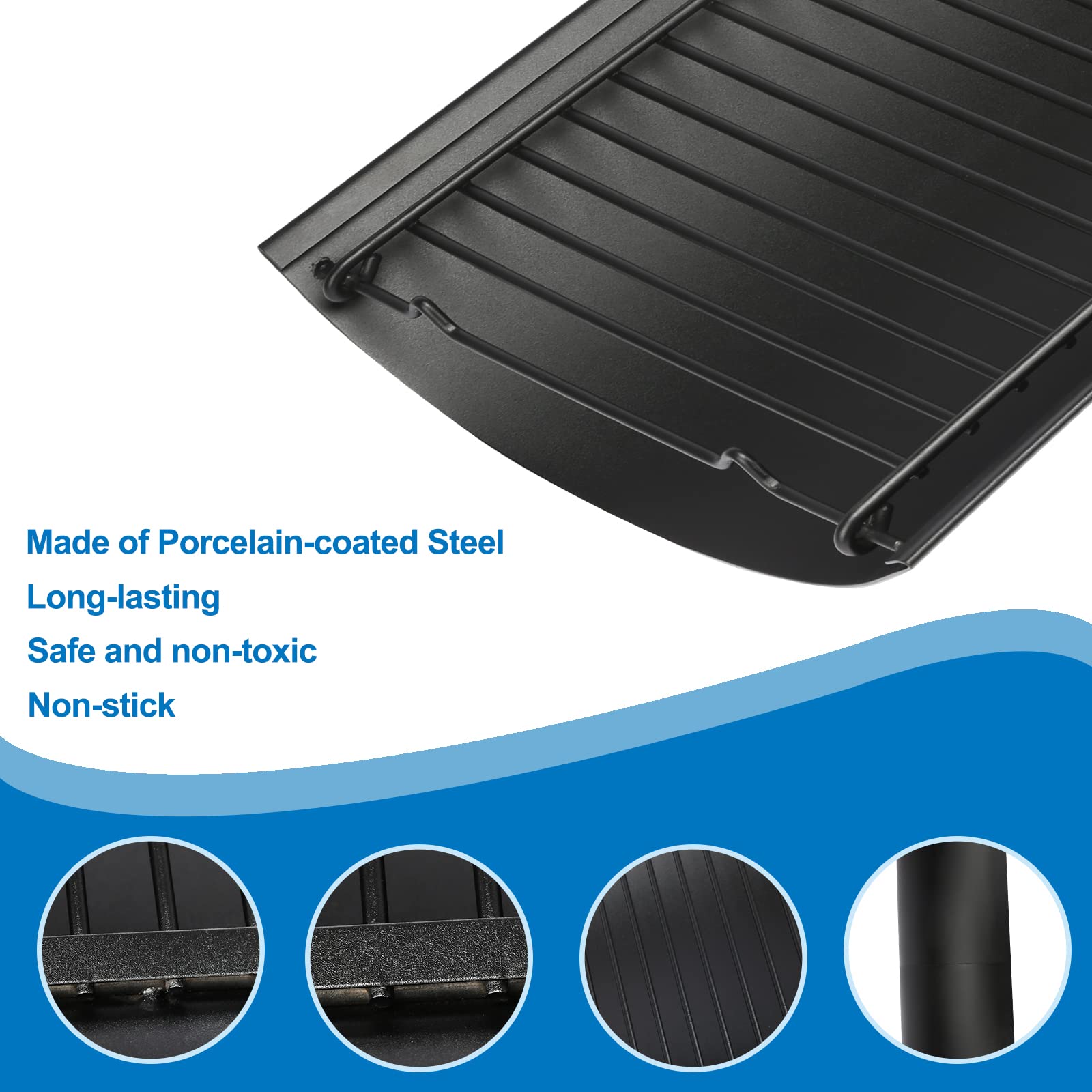 Uniflasy ash pan disassembles for quick cleaning and maintenance