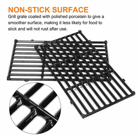 Easy to clean enamel surface on Uniflasy grate for Weber Spirit
