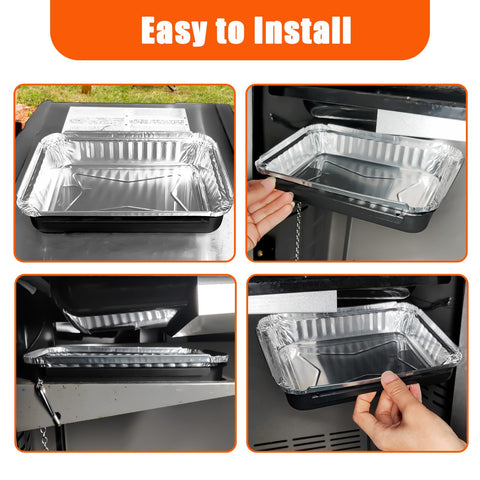 Uniflasy foil liners simplify mess-free post-cook cleanup.