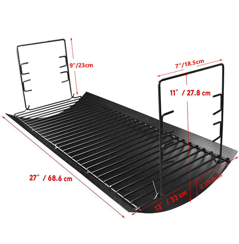 Two fire grate hangers included with the ash pan