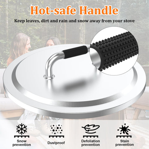 Uniflasy lid flat top adds extra surface for drinks and snacks.