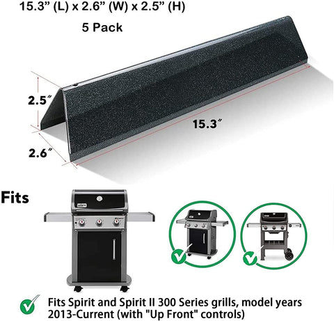 Uniflasy flavorizer bars for Spirit E310 compatibility ensure even cooking and durability
