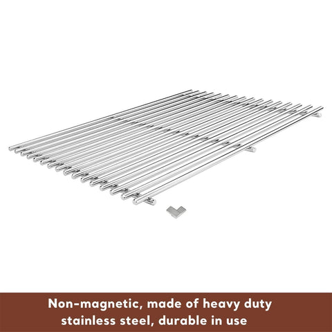Uniflasy Genesis stainless grates replace cast iron for lasting Weber performance.