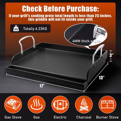 Uniflasy griddle cooks eggs and bacon on a hot flat surface