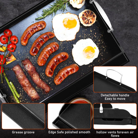 Uniflasy griddle demonstrates even heat distribution for uniform searing