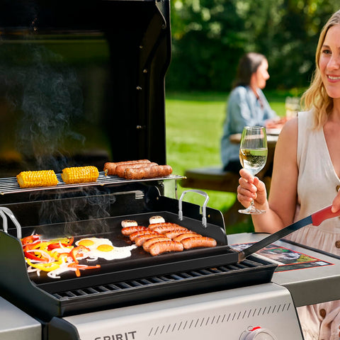 Uniflasy griddle reinforced crossbar prevents warping during high heat