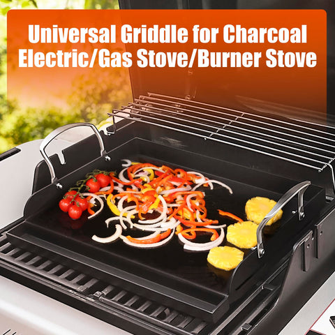 Uniflasy griddle offers spacious 221 sq in cooking area for multiple items