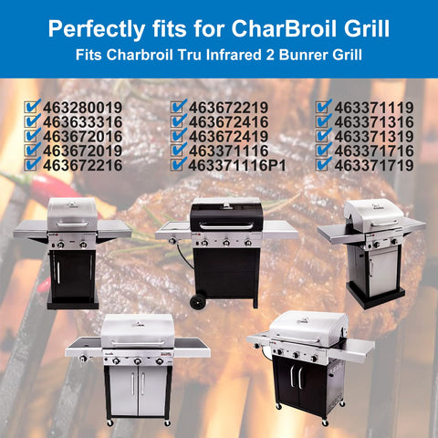 Uniflasy replacement grates compatible with Char-Broil model 463672016 for durability