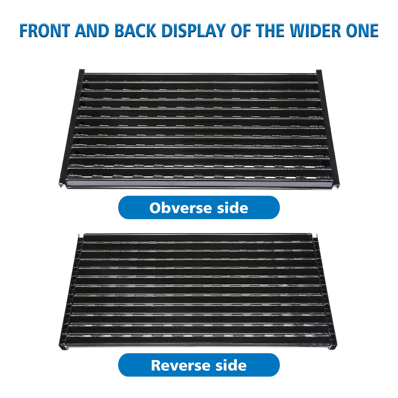 Uniflasy grates with porcelain-enameled coating, durable and easy to clean