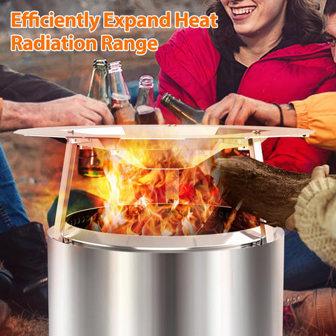 Portable diffuser supports cozy gatherings around the flame