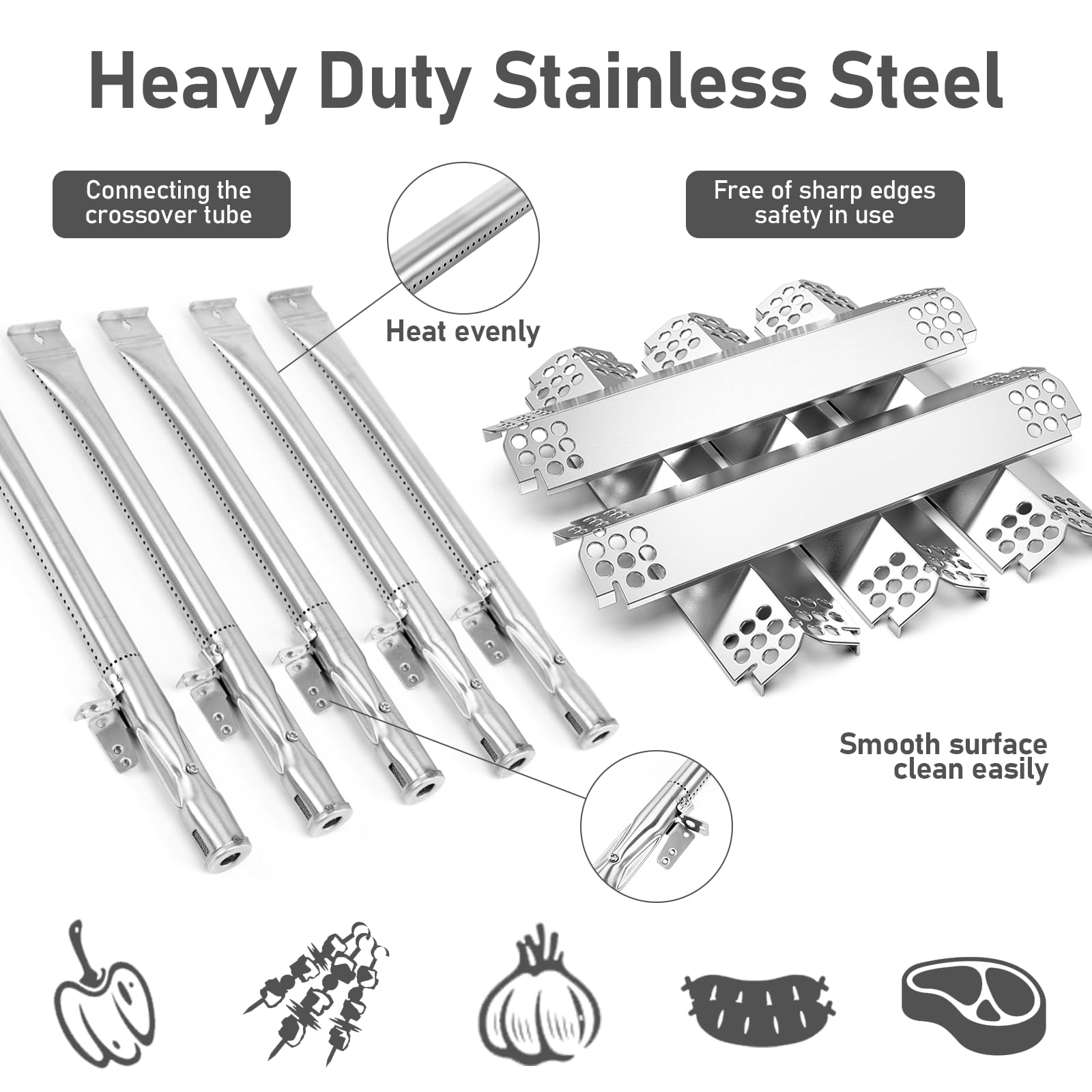 Uniflasy heat plate for Nexgrill 720-0830h supports even cooking