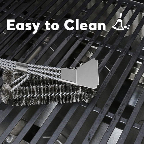 Heavy-duty cast iron construction ensuring long-lasting grill performance