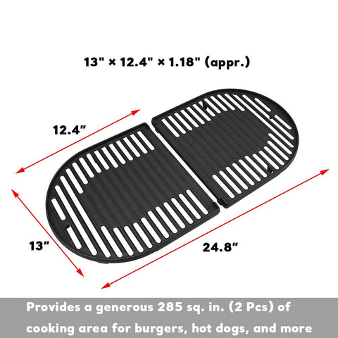 Uniflasy heavy-duty cast iron grate delivers consistent searing heat