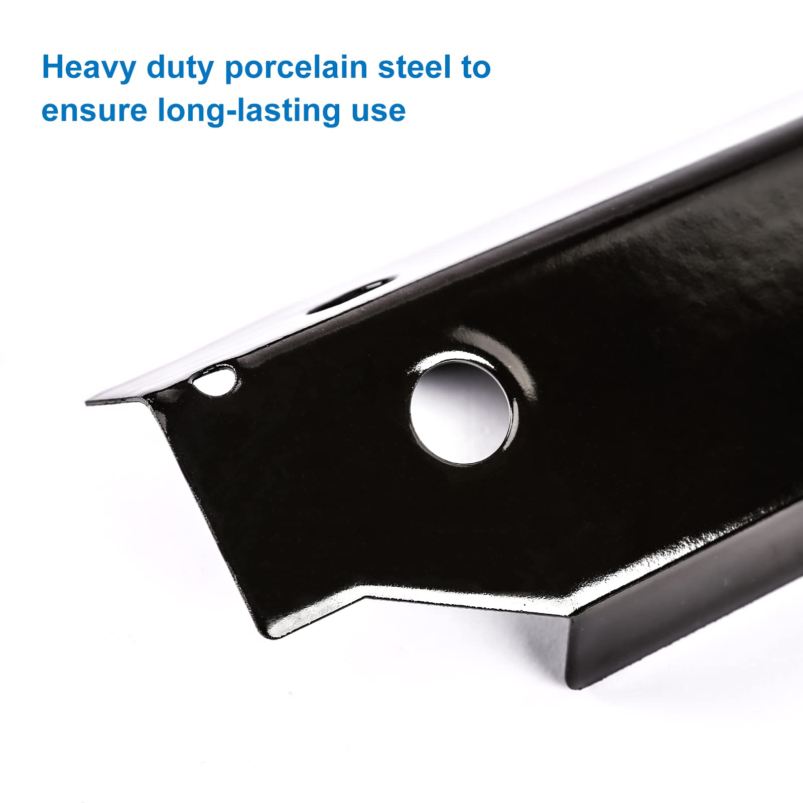 Uniflasy heavy-duty porcelain-steel material for durable heat shields.