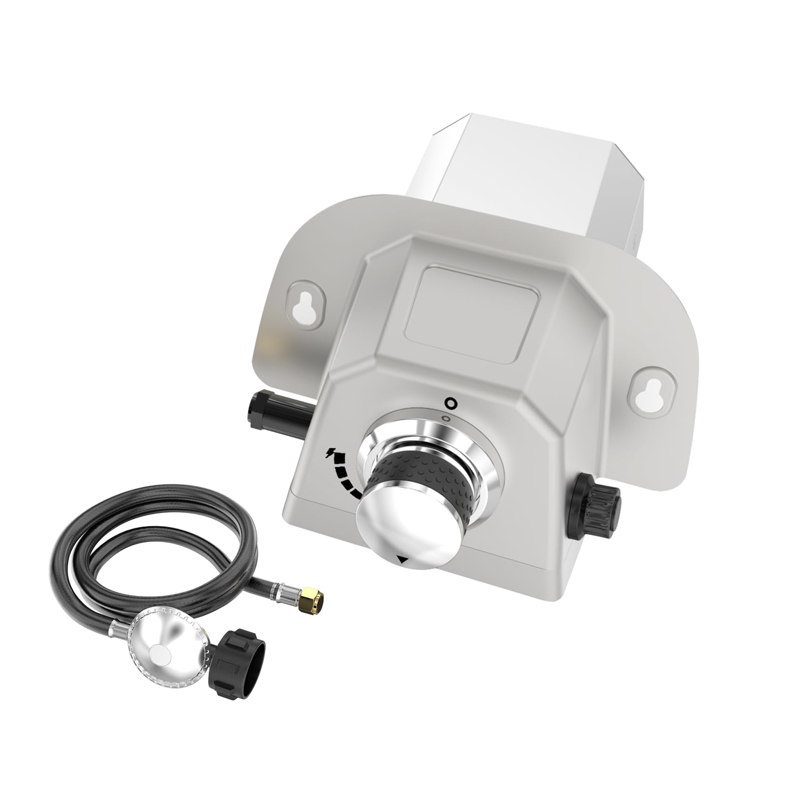 Uniflasy Karu 12 gas burner attachment delivers propane heat for even crispy crust.