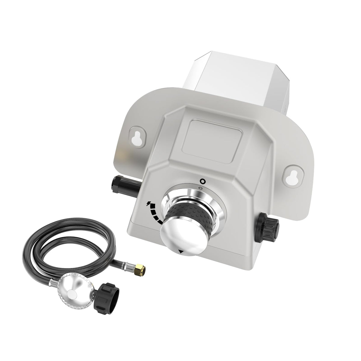 Uniflasy Karu 12 gas burner attachment delivers propane heat for even crispy crust.