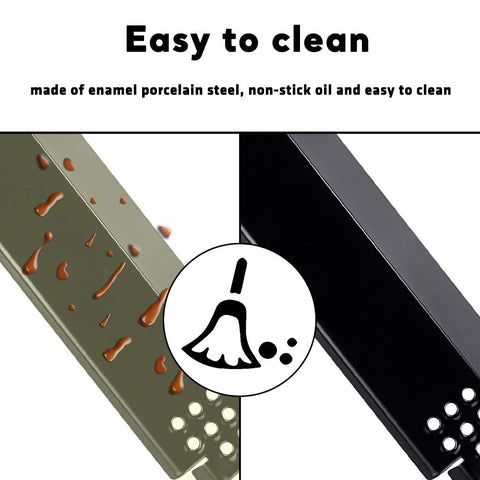 Uniflasy Nexgrill 720-0882S plates protect burners from drippings for cleaner cooking.