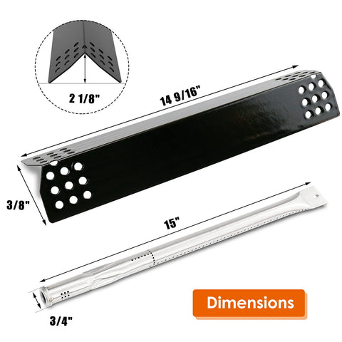 Uniflasy Nexgrill 720-0896 stainless burner component for durability