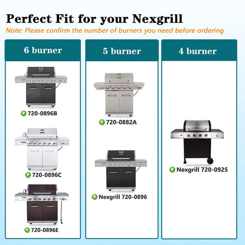 Uniflasy Nexgrill 720-0925P heat plates with porcelain enamel for steady heat