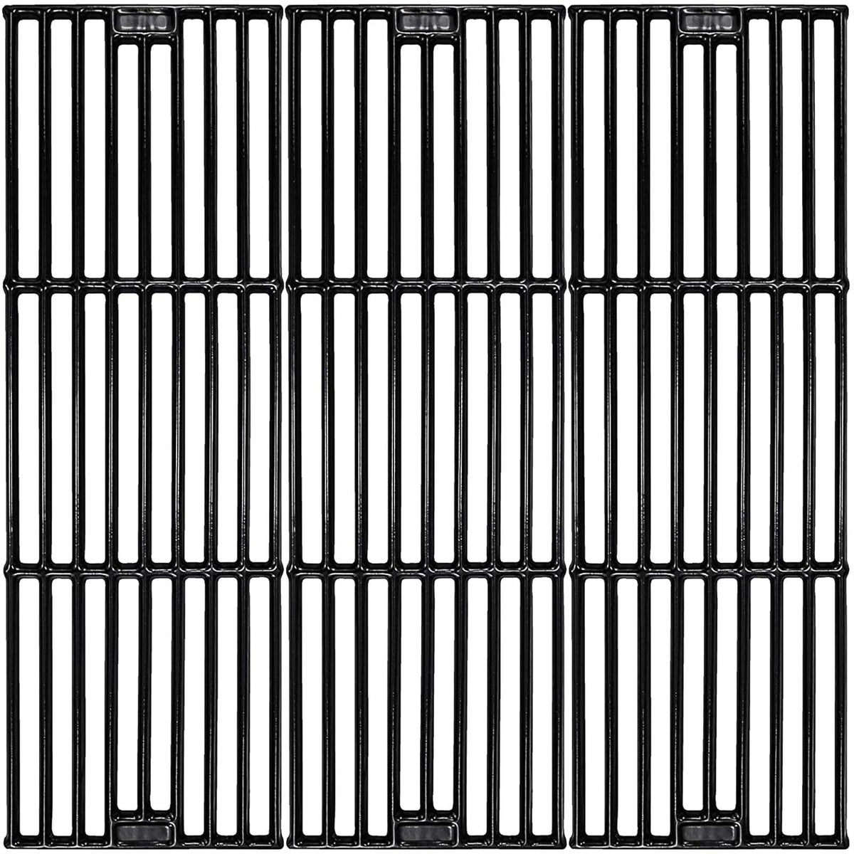 Uniflasy porcelain-coated cast iron grill grate for even heat and searing