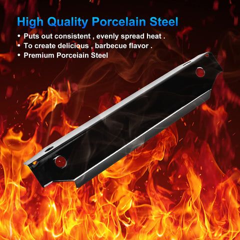 Uniflasy porcelain-steel heat plate close-up shows durable construction.