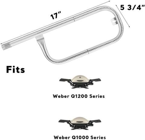 Uniflasy 304 stainless steel burner resists corrosion for lasting Weber Q performance