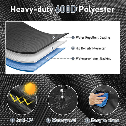 Waterproof, fade-resistant cover guards Char-Broil and Weber grills