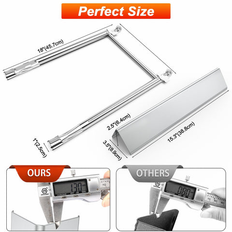 Uniflasy Weber 69785 main burners in stainless steel for durability.