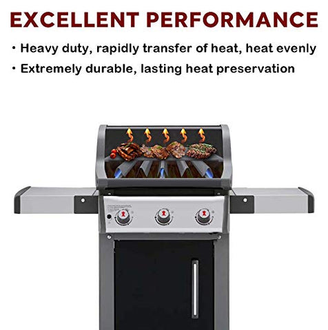 Uniflasy 900-series Weber grate endures high heat with steady performance.