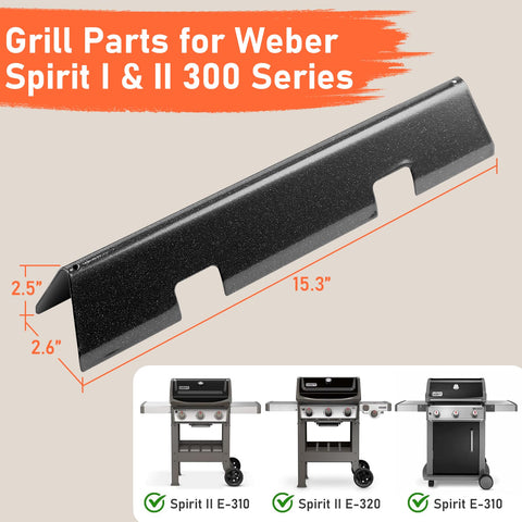 Weber GS4 Spirit II compatibility bars installed in grill for easy replacement