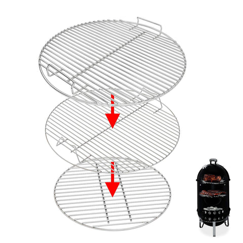 Uniflasy upper grate for Weber Smokey Mountain 7432, durable and easy to clean.