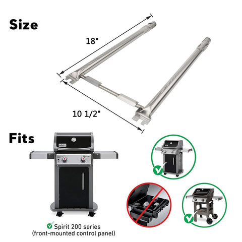 Illustration of Uniflasy compatibility with Weber Spirit 200 Series