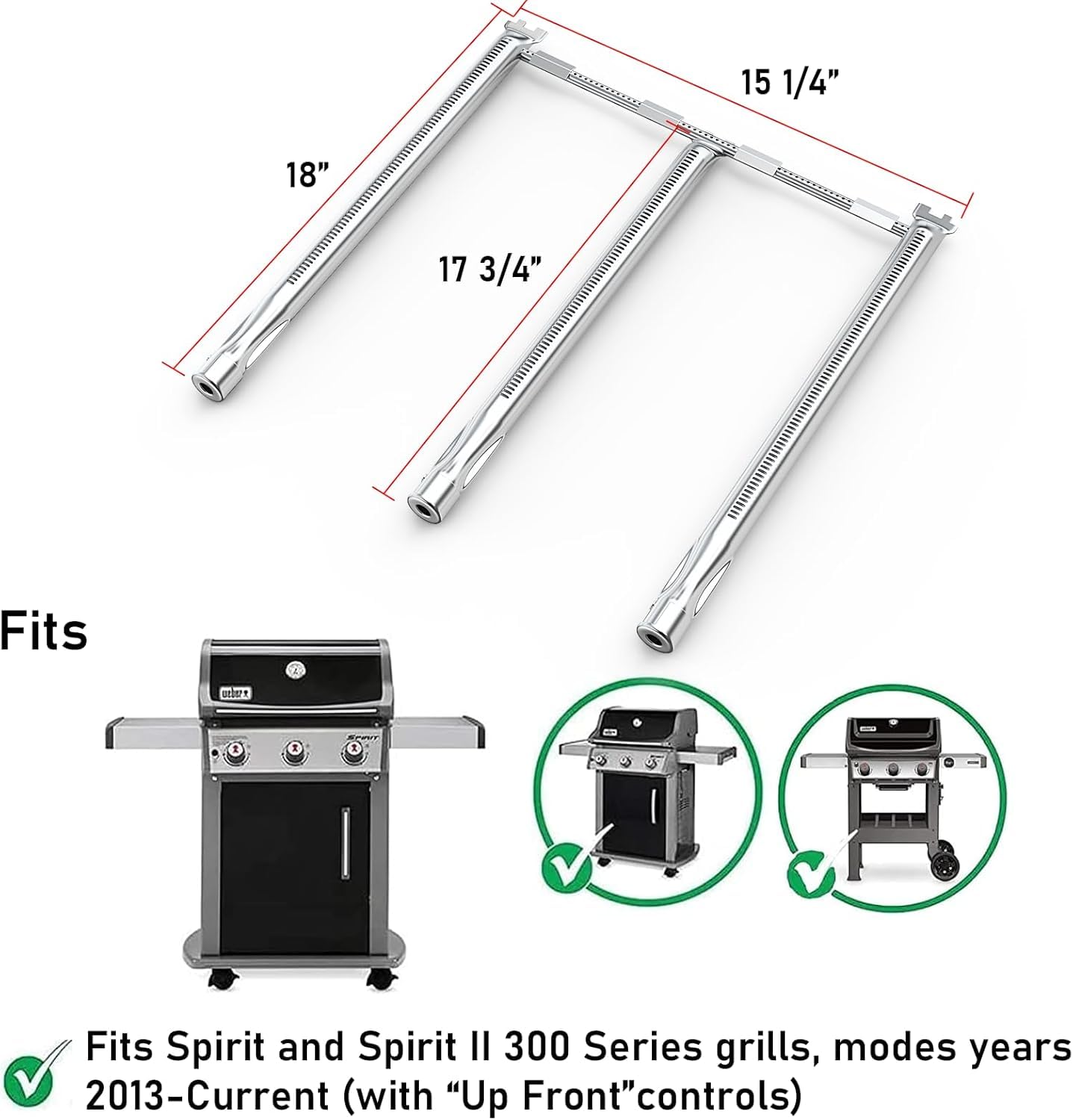 Uniflasy Weber Spirit front control panel compatibility for easy setup