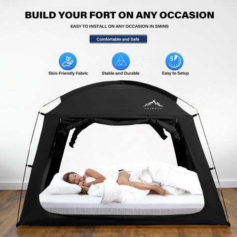 UNIHIMAL bed tent blackout curtain fabric for calmer mornings