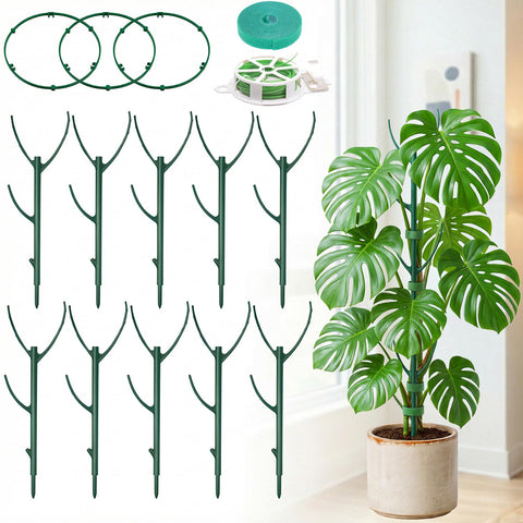 Unijoy monstera stake stack-ready supports climbing vines while protecting roots.