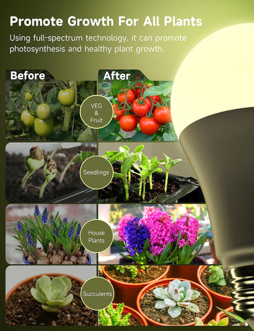 UNILAMPRO grow light bulb base install close-up highlighting easy E26 compatibility and simple setup