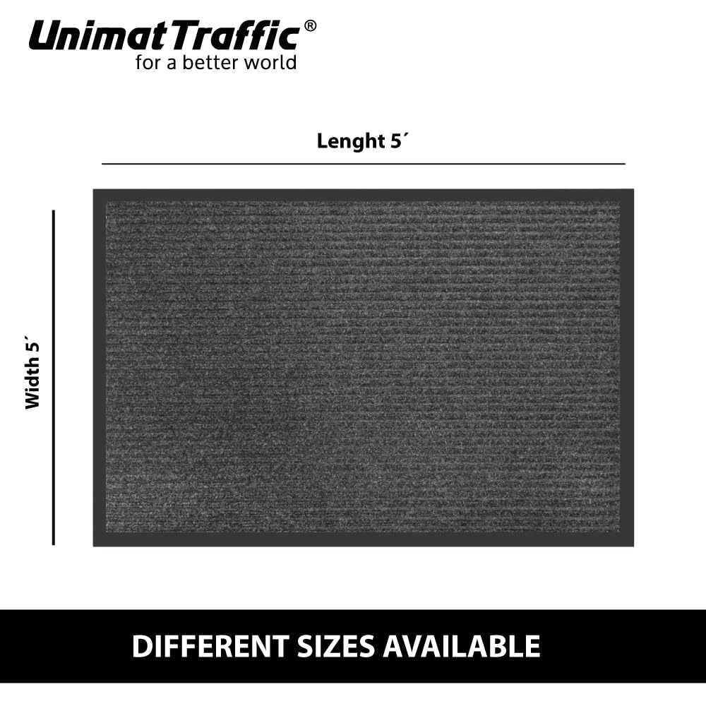 UNIMAT Traffic Guard mat showing non-slip rubber backing for stable placement